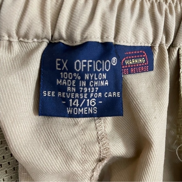 WOMANS EX OFFICIO HIKING CONVERTIBLE PANTS SIZE 14/16 - Picture 3 of 12